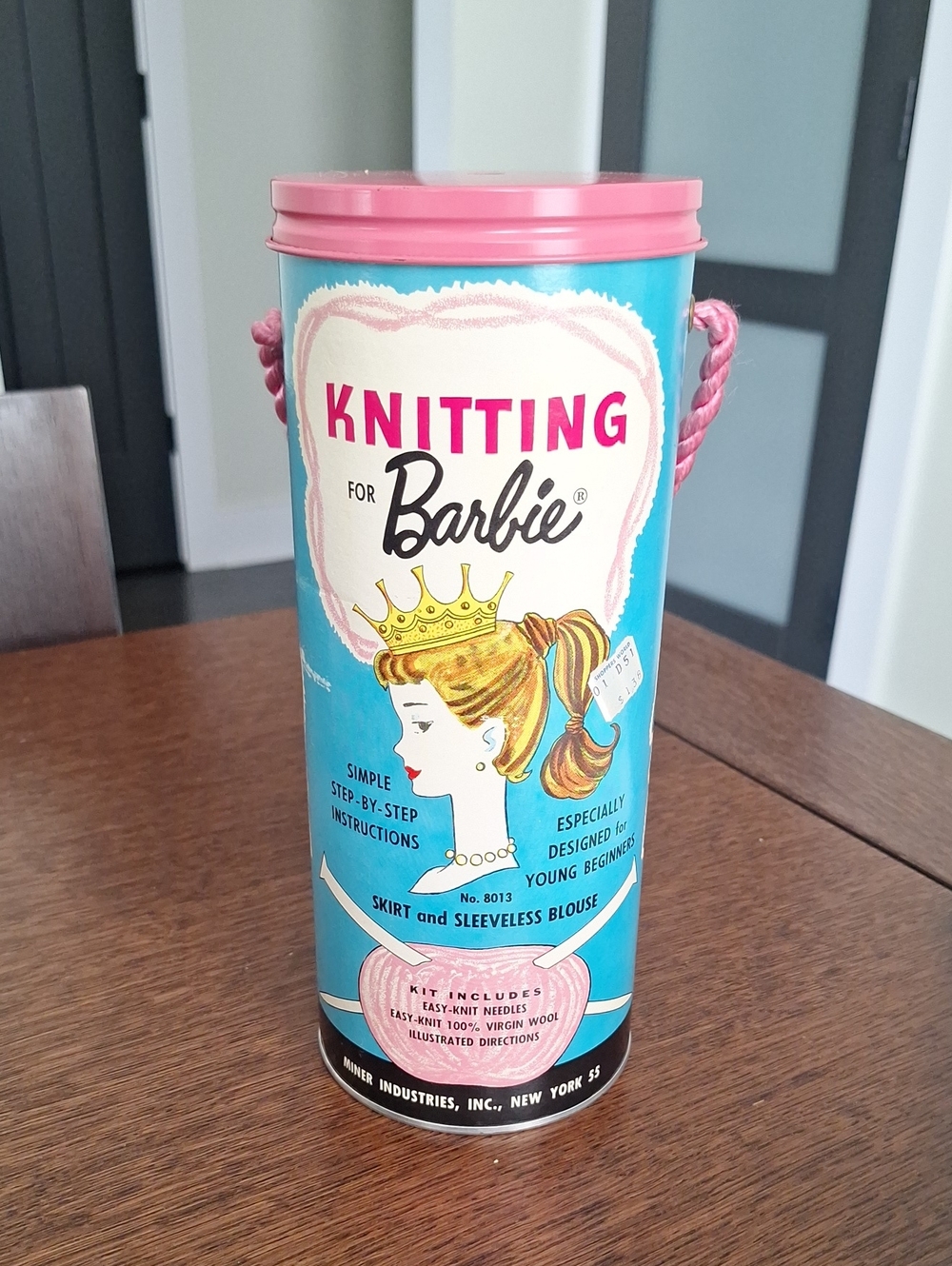 NEW Barbie knitting kit 1962 knitting needles